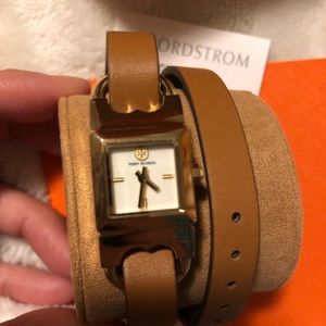 NWT Tory Burch Reversible Leather Strap Wrap Watch